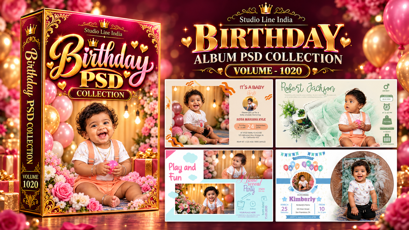 BIRTHDAY ALBUM PSD - SLIB1020