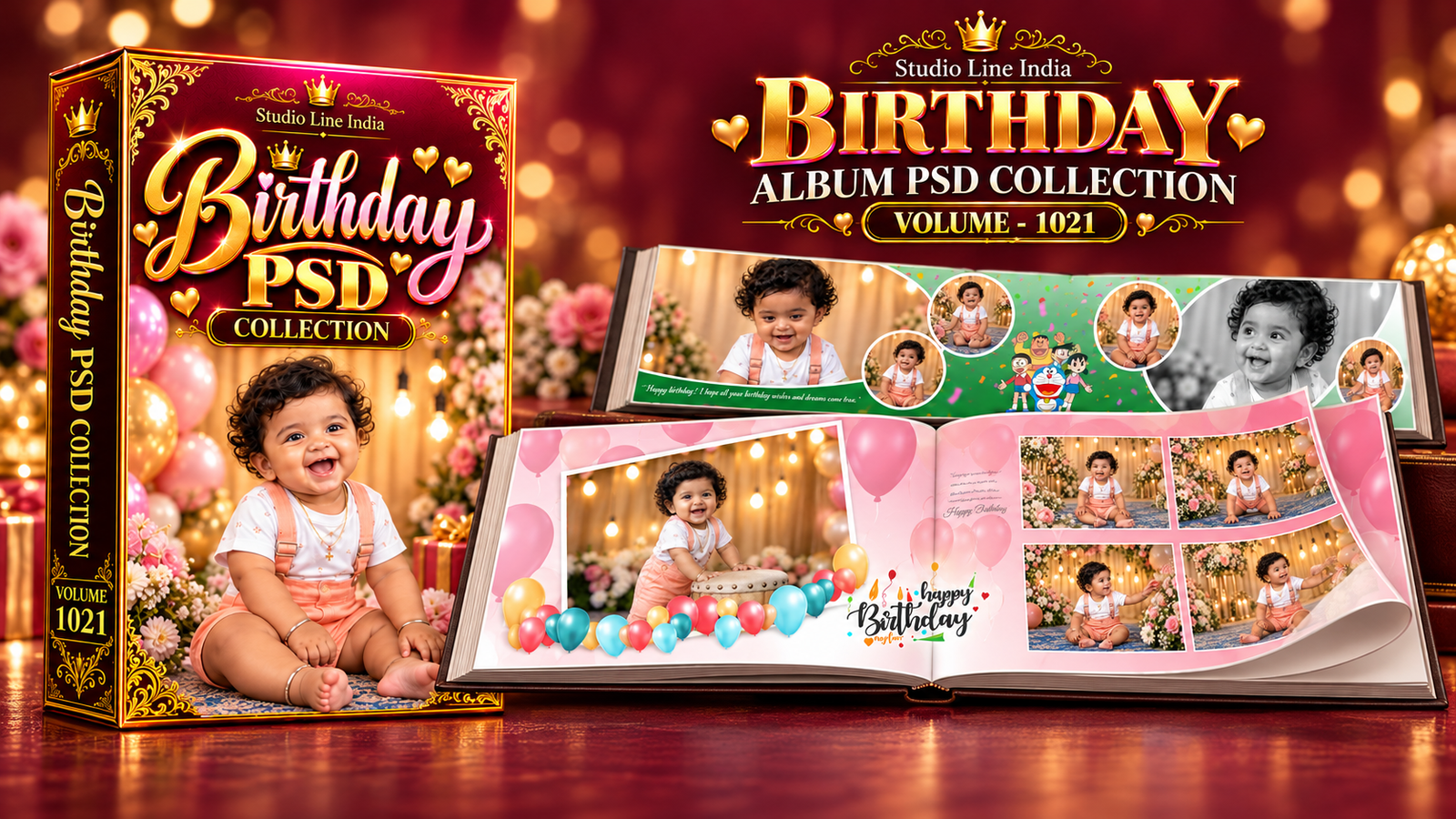 BIRTHDAY ALBUM PSD - SLIB1021
