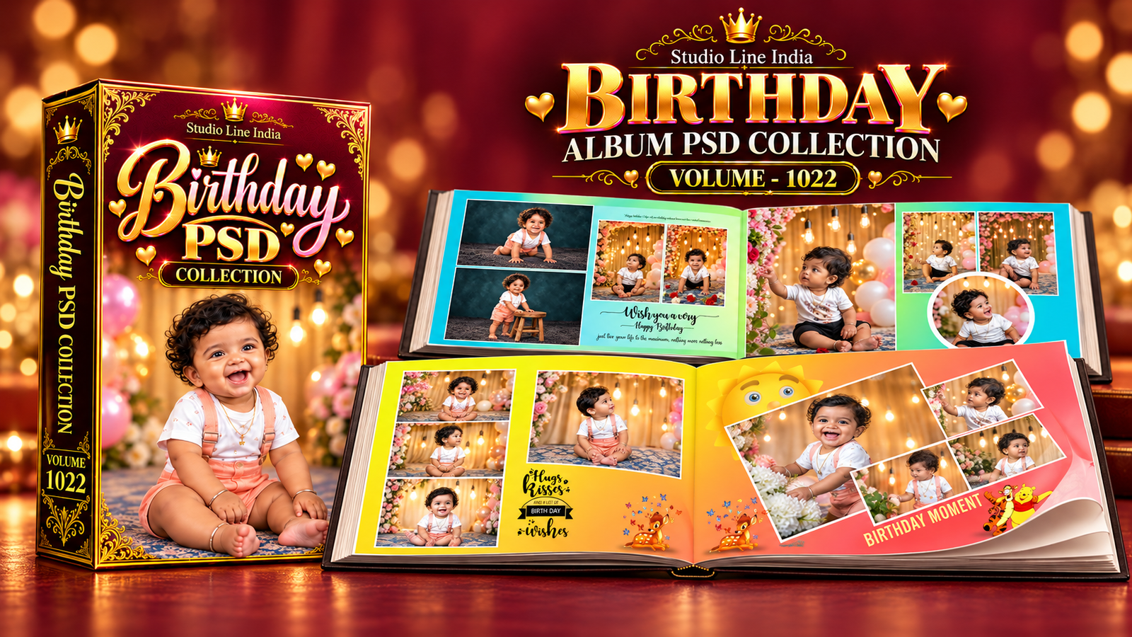 BIRTHDAY ALBUM PSD - SLIB1022