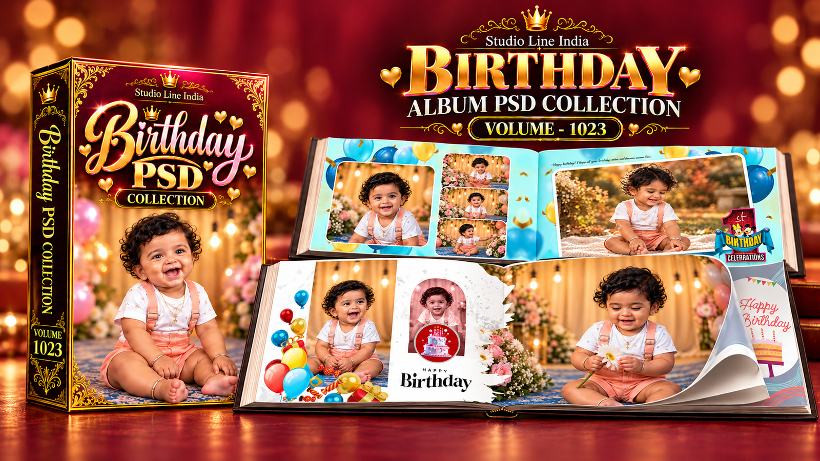 BIRTHDAY ALBUM PSD - SLIB1023