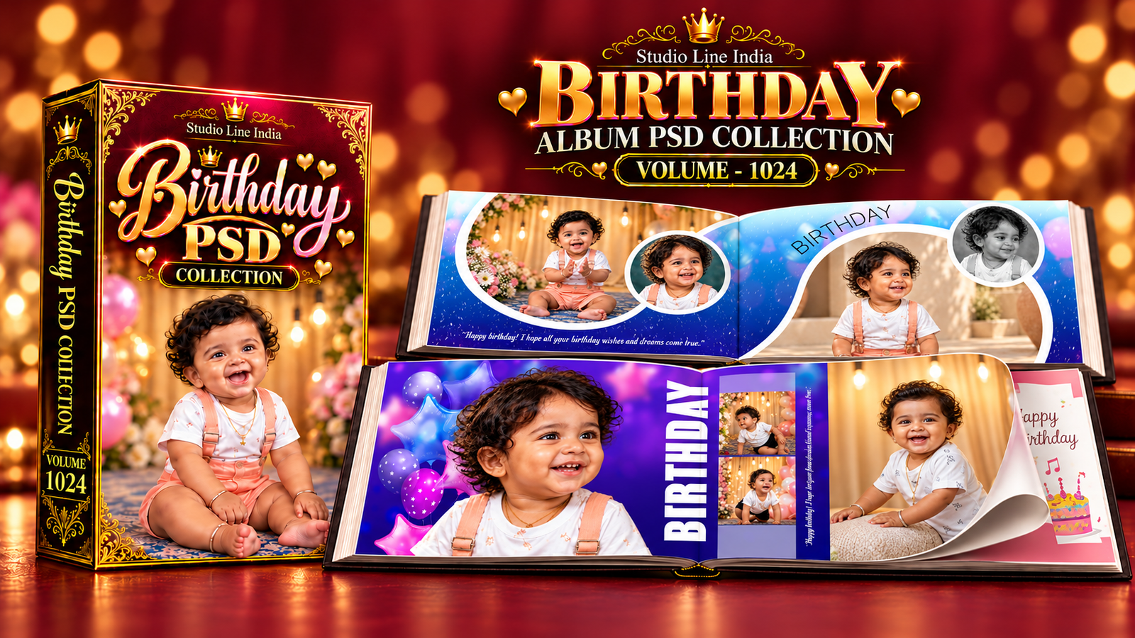 BIRTHDAY ALBUM PSD - SLIB1024