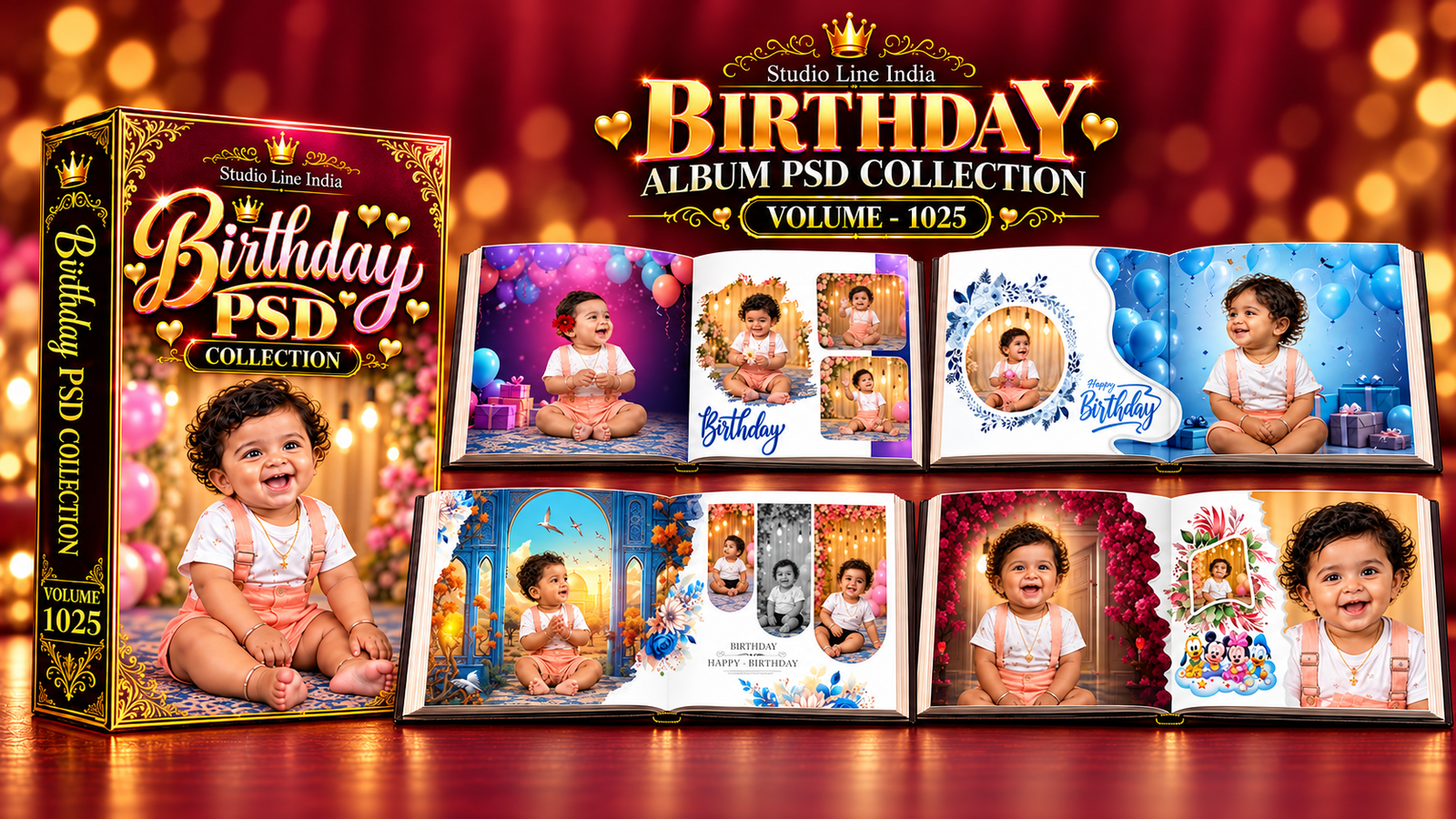 BIRTHDAY ALBUM PSD - SLIB1025