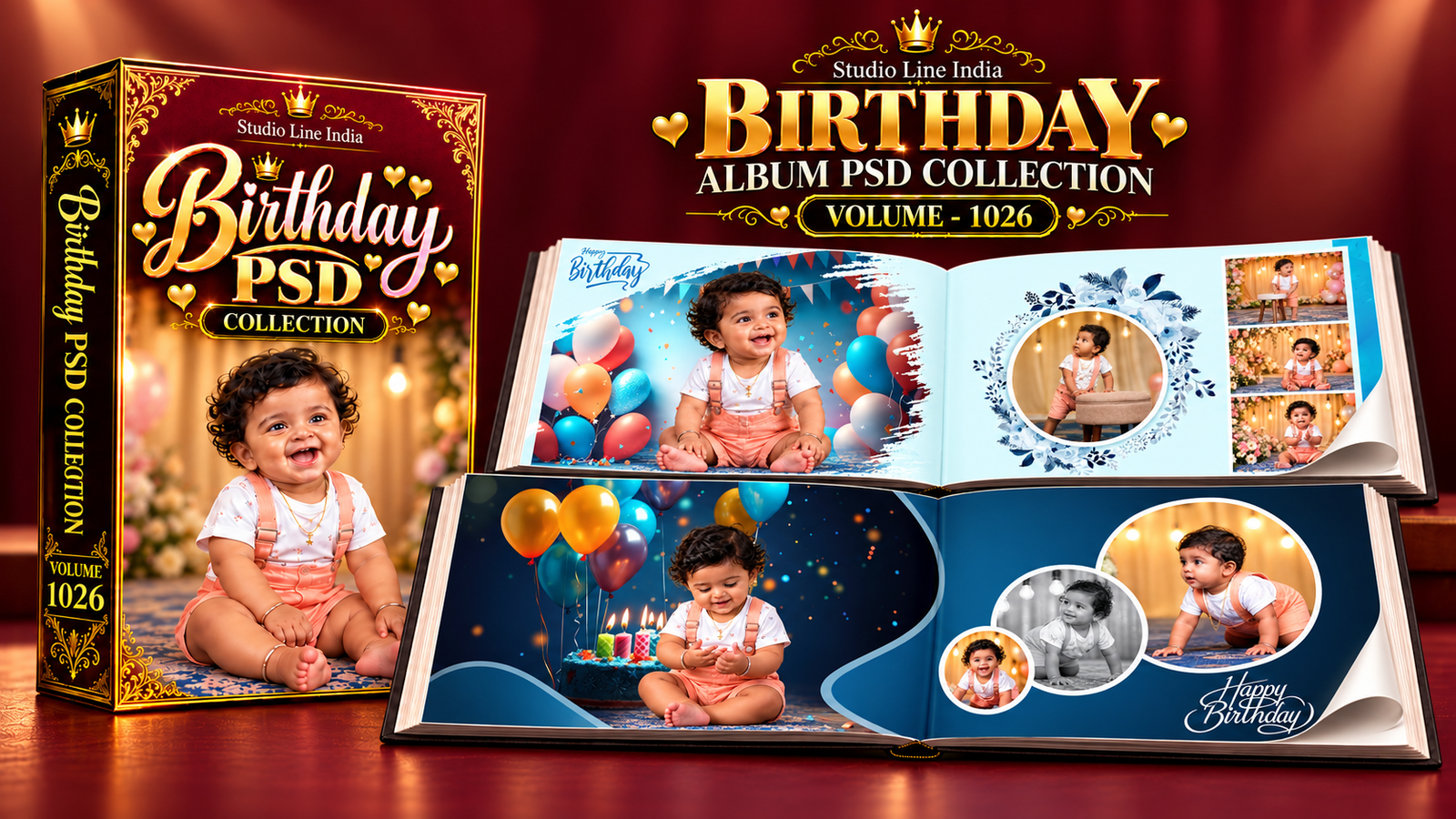 BIRTHDAY ALBUM PSD - SLIB1026