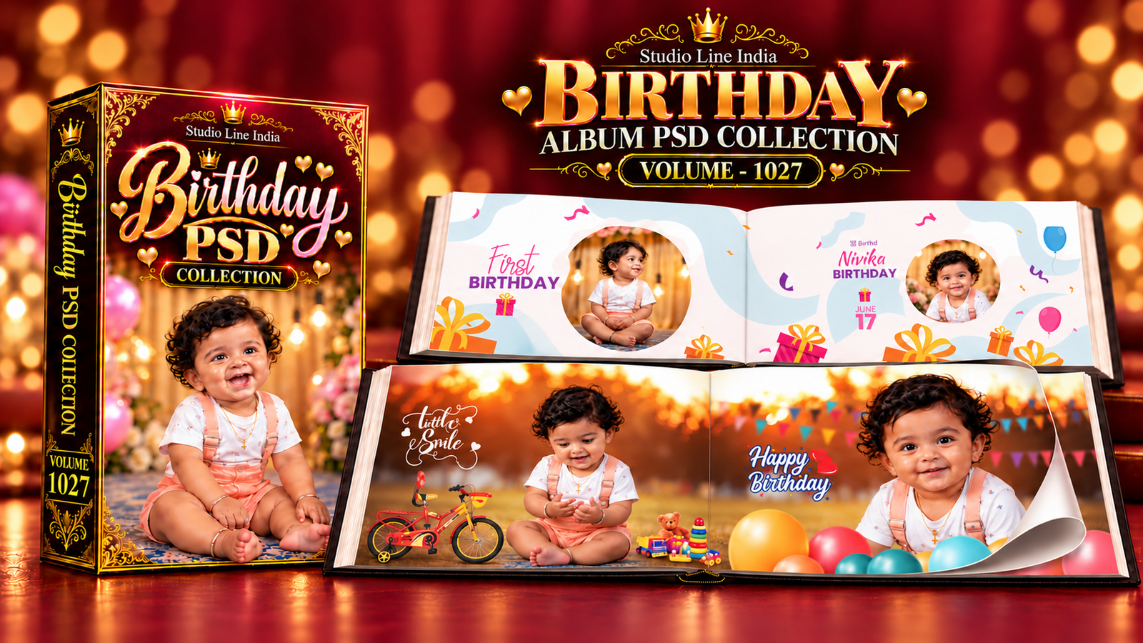 BIRTHDAY ALBUM PSD - SLIB1027