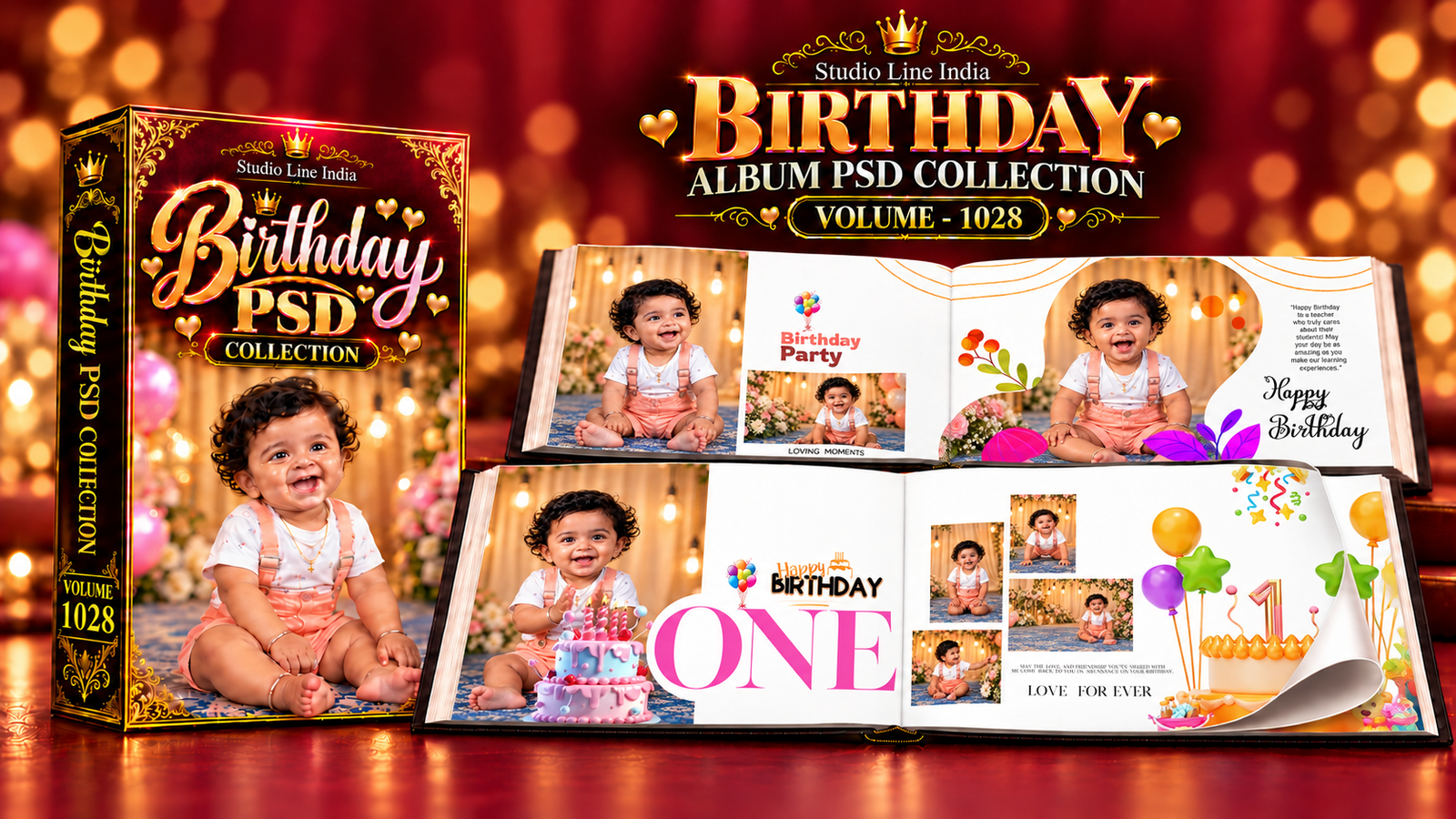 BIRTHDAY ALBUM PSD - SLIB1028