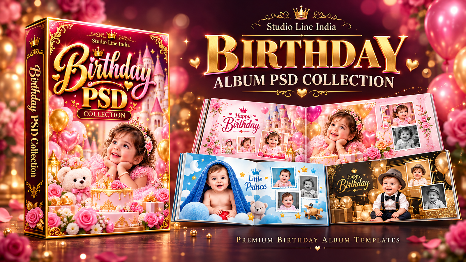 BIRTHDAY ALBUM PSD - SLIB1029